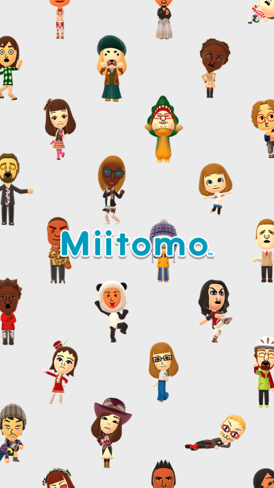 Начальный экран запуска Miitomo для iOS