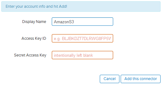 Amazon S3 Connector