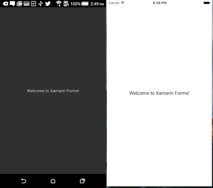 Xamarin Forms на Android и iOS