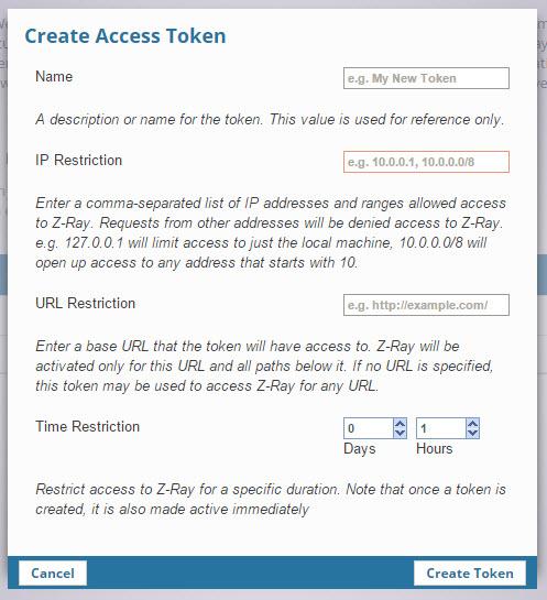 Z-Ray Access Tokens