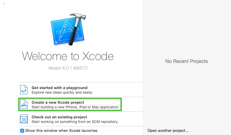 Добро пожаловать в Xcode