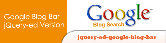 JQuery-эд-Google-блог-бар