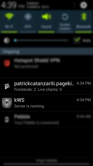 PageKite и kWS работают на моем телефоне