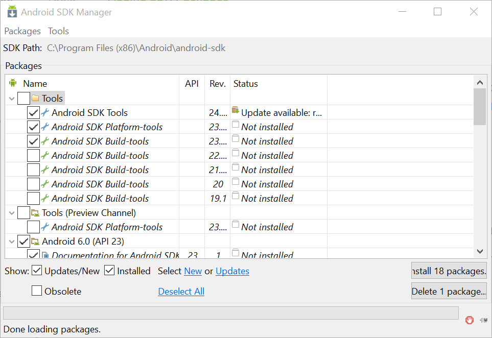 SDK Manager