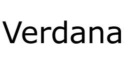 verdana