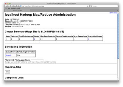 Hadoop JobTracker