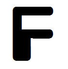 Futuristic Letter F