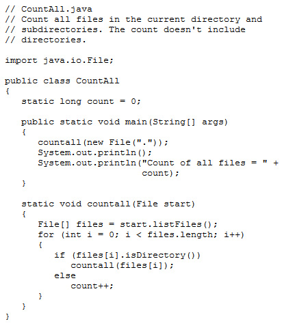 Перечень кодов CountAll.java заменяется этим изображением.