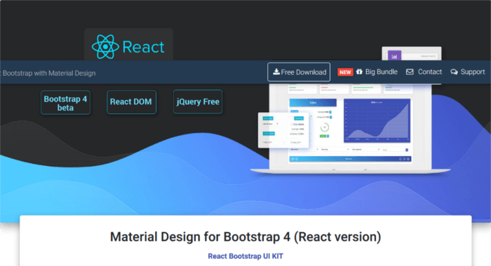 Дизайн материала для Bootstrap (версия React)