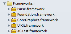 Папка Frameworks в проекте iOS