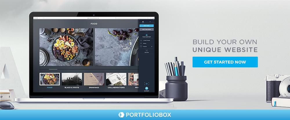 Скриншот веб-сайта Portfoliobox