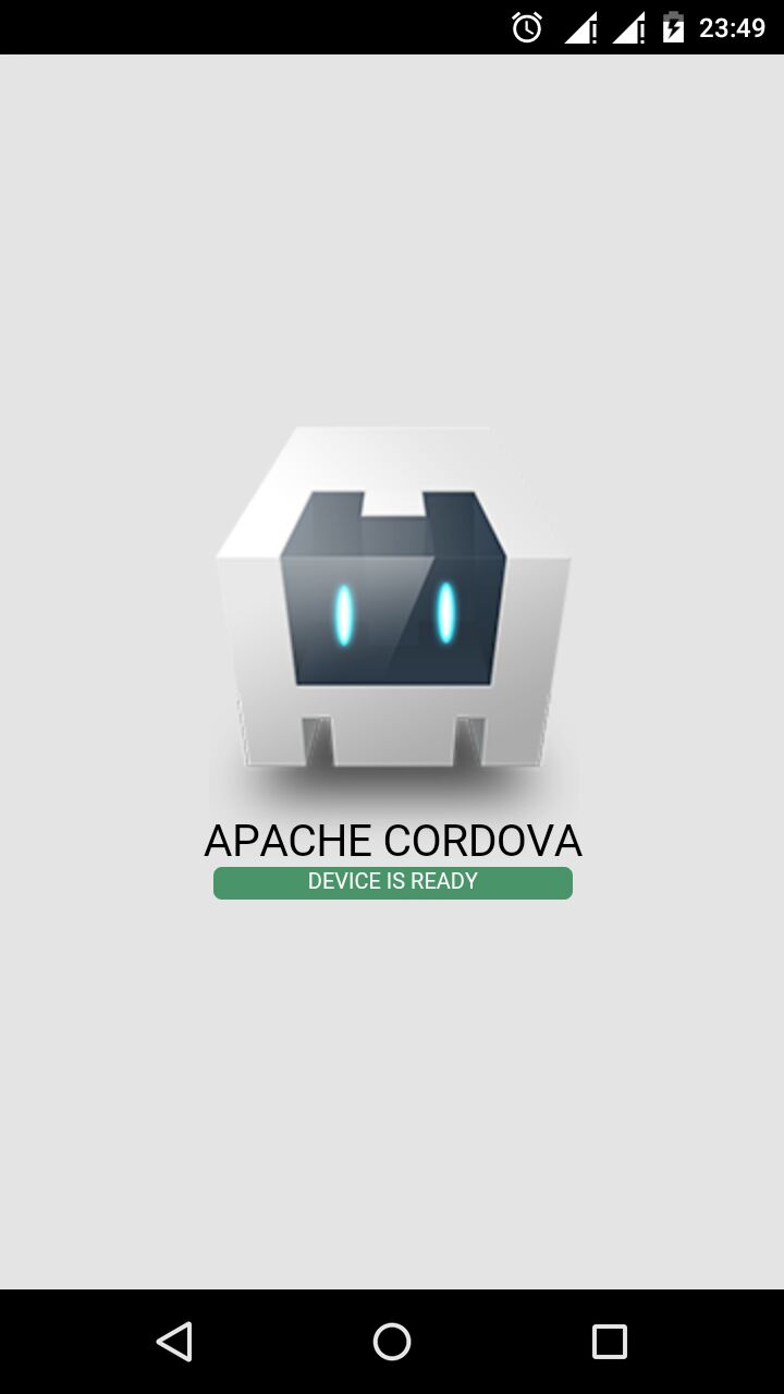 Мобильное приложение Cordova по умолчанию