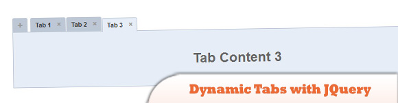 Динамические вкладки с JQuery
