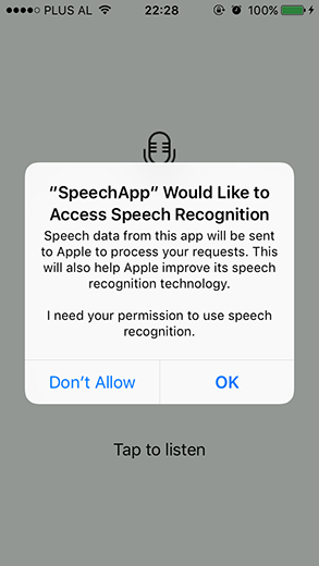 Speech Recognition access