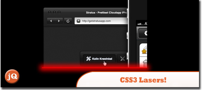 CSS3 Лазеры!
